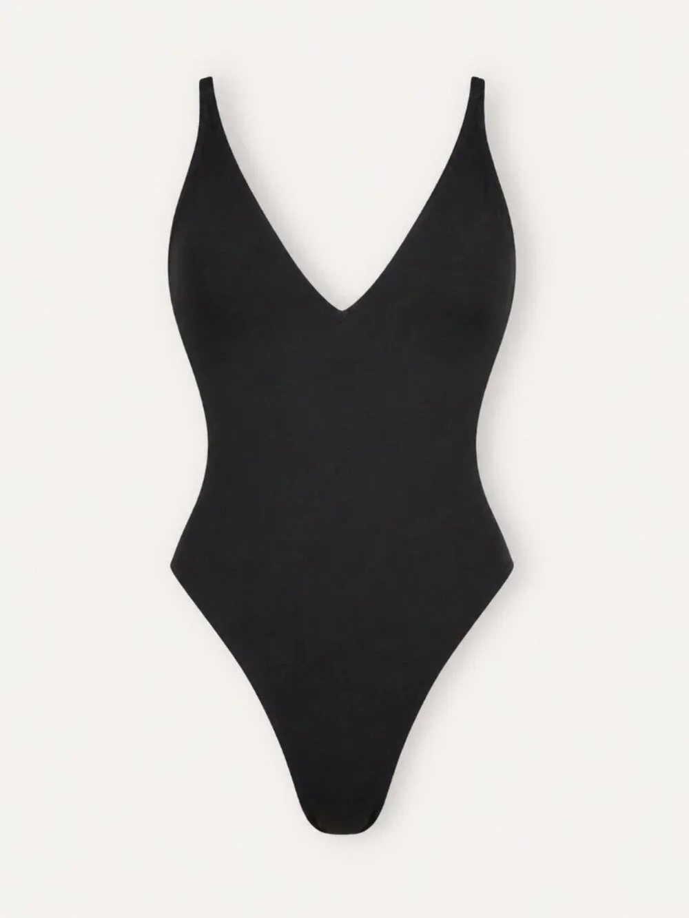 NWT TA3 Shaping Swimwear Hi Cut Plungey in Black Size XS Reg/Long